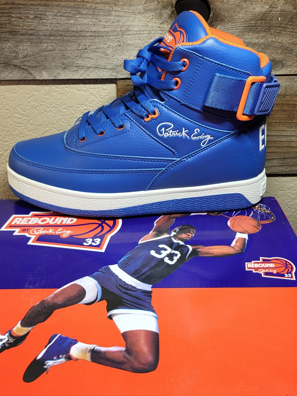 *NEW* Patrick Ewing 33 Orion Strap Rebound Royal/Wht/Orange Shoes Size Men’s 9.5